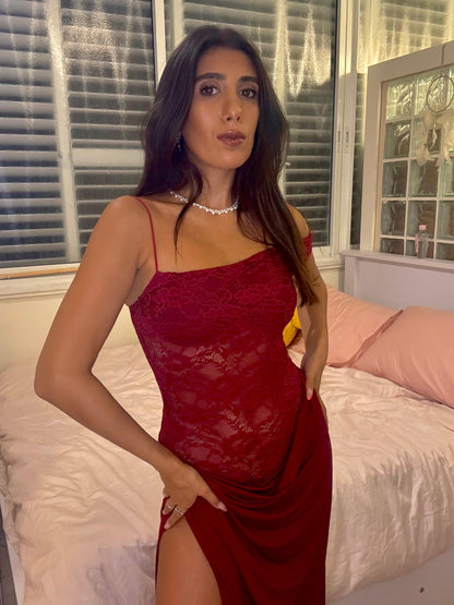 שמלת מקסי דגם - ספיר